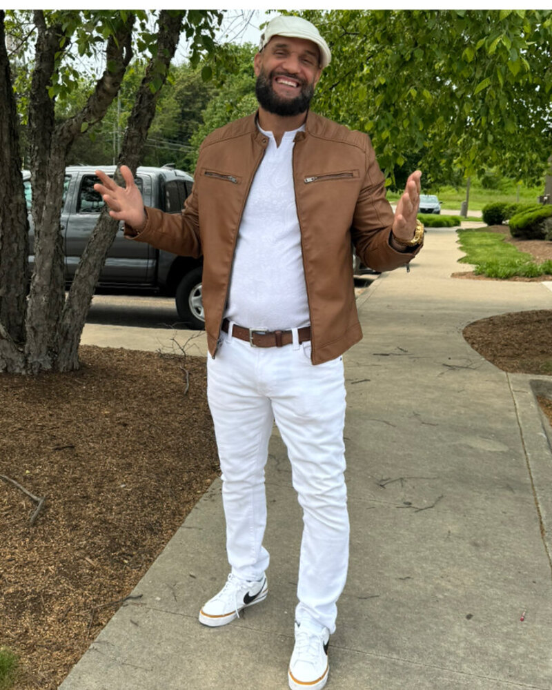 Cane Jackson standing outside